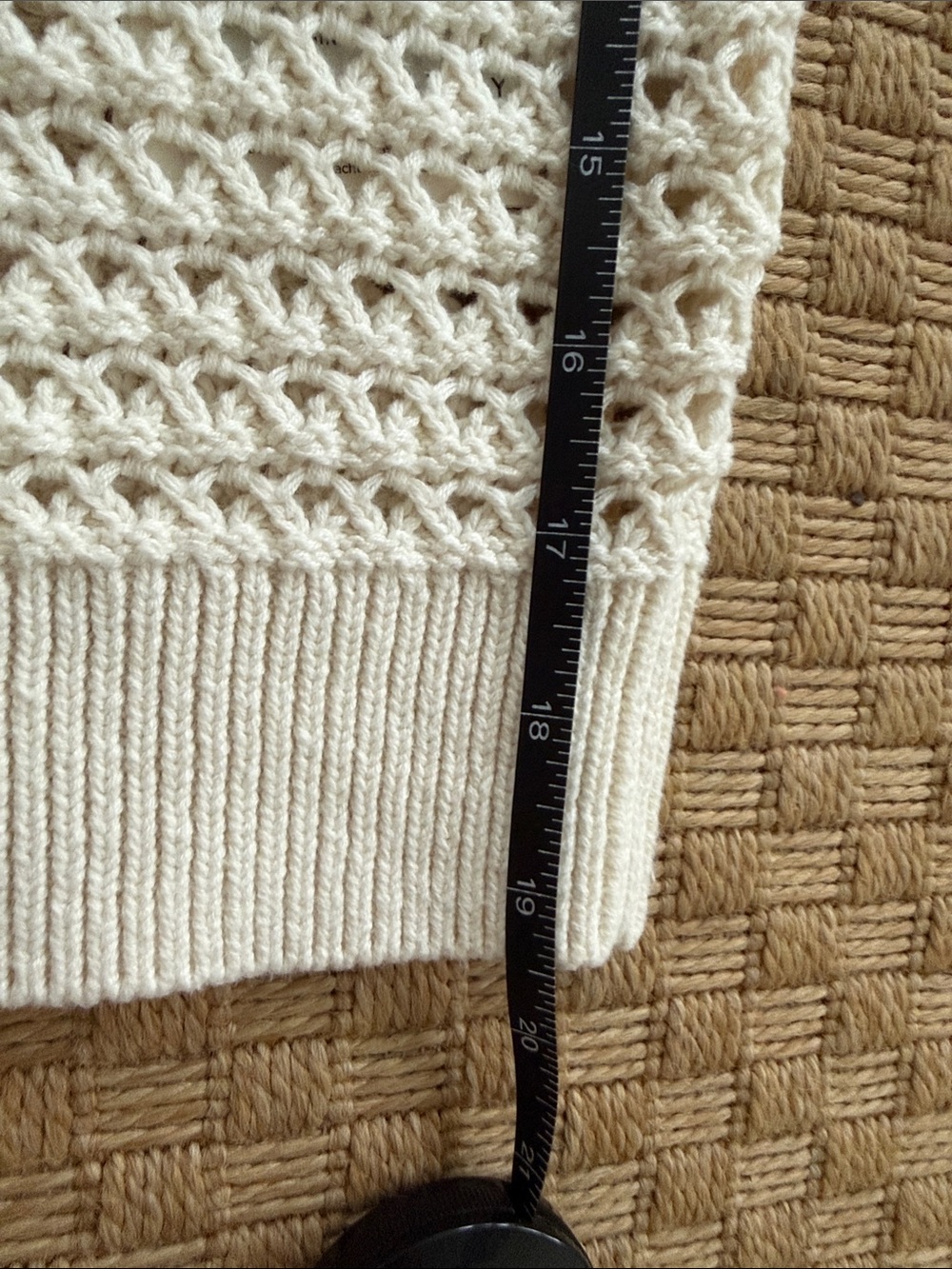 Varley Alva Crochet Knit Top Medium - Picture 6 of 6